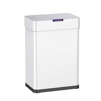 センサー式ゴミ箱 上向き自動開閉ゴミ箱 50L ふた付きダストボックス ホワイト ゴミ箱 ふた付き 自動開閉 50L センサー式 上向き
